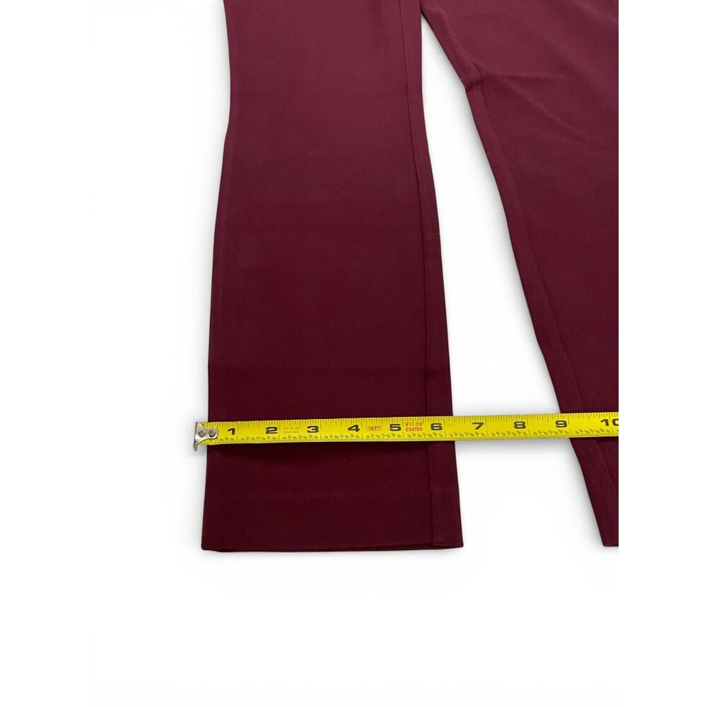 NWT Dalia Women’s Pull-on Ponte Pant, Mid-Rise Narrow Leg, Size S, Ruby - Picture 12 of 14